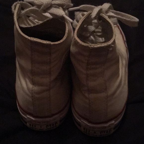 Worn White high top converse - Picture 4 of 8